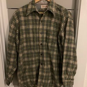 Vintage Wool MERVYN’S heavy Button Up Shirt Hipster Mens Size Medium
